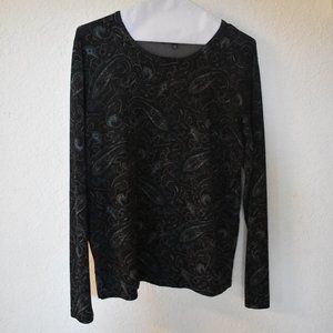Jones New York Silk Paisley Sweater